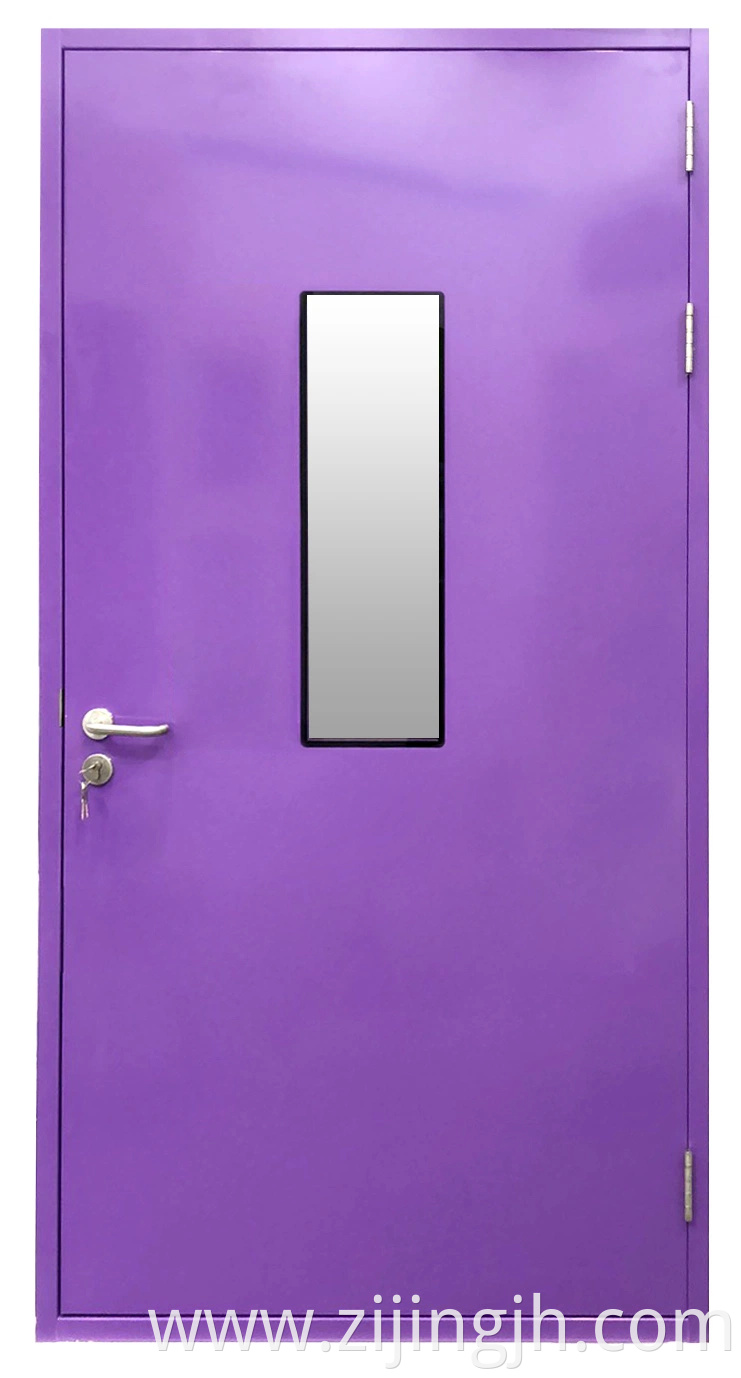 High Performance 50 mm GMP Standard Single Steel Door with View Panel for Clean Room